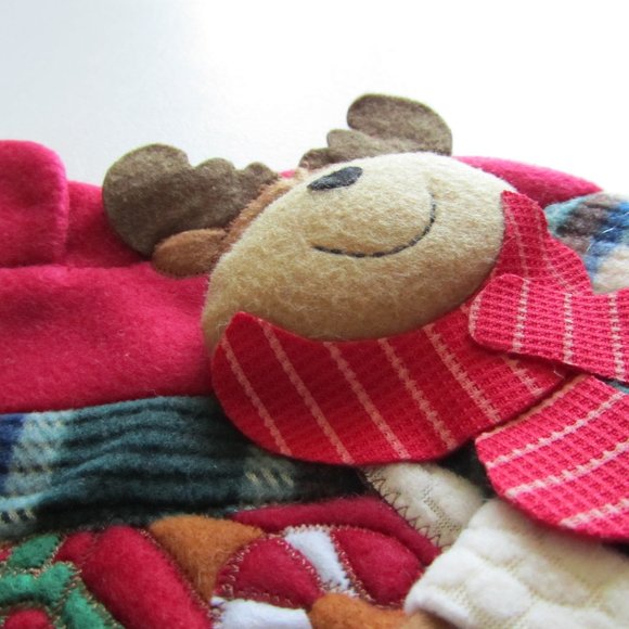 Jingles & Joy 3D Santa & Reindeer Decorative Christmas Stocking Christmas Home - Picture 6 of 12